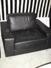 Lot# 96 - Black Leather Chair