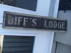 Biff Sarver's Lodge Indian Lake Sign 3FT