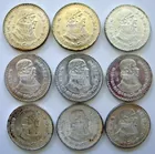 9 SILVER MEXICAN PESOS