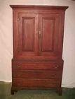 18th Cent. Cherry Linen Press