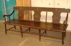 Paint Decorated Hall Bench