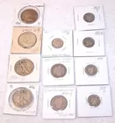 11 Silver Half Dollars, Quarters, Dimes 