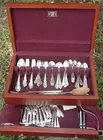 STERLING-12 PC-ROGERS-BRETON ROSE w/CASE