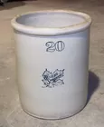 LYN LIECHTY AUCTIONS  20 Gal. Stoneware Crock