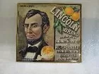 Lincoln Brand fruit crate label