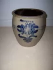 John Young & Co. Blue Decorated Crock