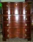Serpentine Mahogany chest