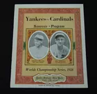 1928 Yankees Program