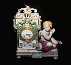 Meissen Clock with Cherub