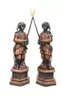 Pr. Massive Carved Wood Blackamoors