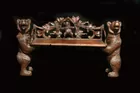 19th C. Walnut Black Forrest Bench