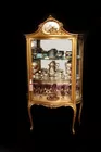 19th C. Curio Cabinet with Sevres Plaque