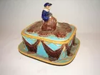 Majolica Sardine Box - 19th Cent