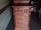 Eastlake-style bonnet chest