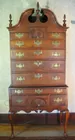 Period Queen Anne Bonnet Top Highboy