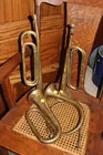 Lot brass bugles