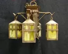 Arts & Crafts Figural Chandelier