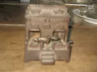 Dog on turn table old bank