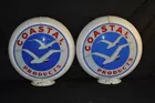 Pair Coastal Products Glass Gas Globes