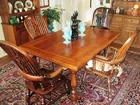 Lrg. Dining Table & Chairs