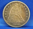 1860 O Seated Liberty Silver Dollar