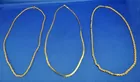 Three 14 Kt Gold Chains