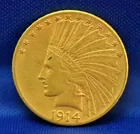 1914 D Indian Head Variety 2 $10 Gold Piece