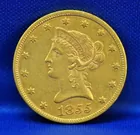 1855 Liberty Head $10 Gold Piece