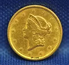 1852 Liberty Head $1 Gold Piece