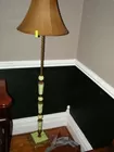 BRASS & MARBLE FLOOR LAMP