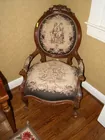 ROSE CARVED VICTORIAN PARLOUR CHAIR