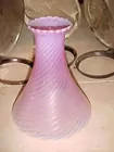 pink angle oil lamp chimley