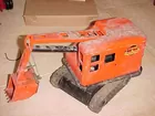 Very OLD metal scoop steam shovel