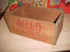 Old & large Jello wood crate
