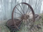 very very large iron wheel