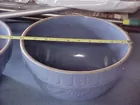2 Large Blue Crock pottery bowls