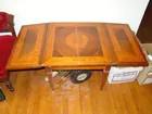UNUSUAL INLAID FLIP TOP LAMP TABLE