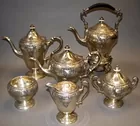 Six-Piece Sterling Silver Coffee Service