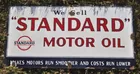 Standard Motor Oil Porcelain Sign