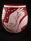 Fenton cameo glass vase