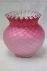 Pink Satin Diamond Quilted Cased Vase
