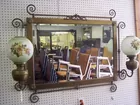 (RARE)BRASS VICTORIAN W/ OIL GWTW LAMPS