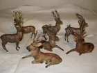 (7) Cast Metal German Reindeer