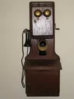 Oak Double Box Wall Phone
