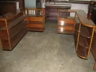 Deco laminate bookshelves