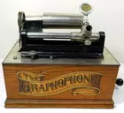 GRAPHOPHONE w/HORN, ANTIQUE
