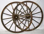Pair of Large Wagon Wheels