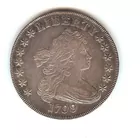 1799 draped bust US silver dollar 