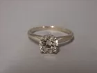 14K White Gold Diamond Ring