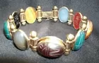 14K Yellow Gold Scarab Bracelet